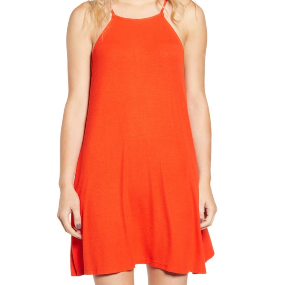 BP High Neck Ribbed Minidress